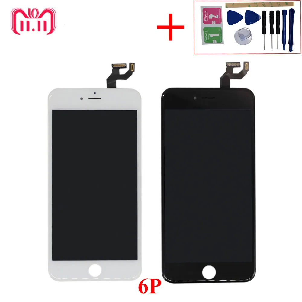 

A+ Quality LCD for iPhone 6 Plus LCD Display Touch Digitizer Screen Replacement for iPhone 6P LCDs parts + Repair TELA Tools Kit