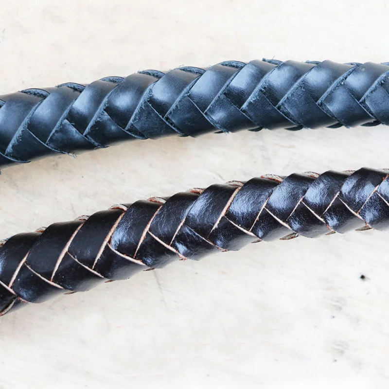 70cm & 80cm Hand Made Braided Horse Racing Whip Display 6