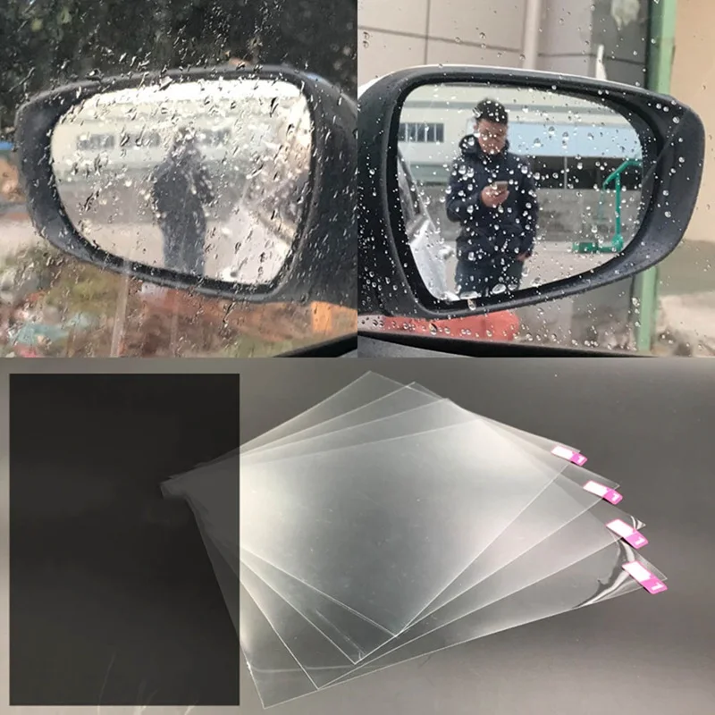 

Car-styling Auto Anti Fog Rainproof Rear View Mirror Window Clear Protective Film Car Clear Rearview Mirror Stickers
