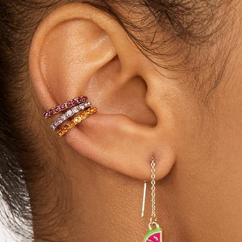 

Colorful Circle Zircon Huggie Hoop Earrings For Women Luxury Small Brincos Ear Piercing Crystal Minimalist Earrings Bijoux 2019
