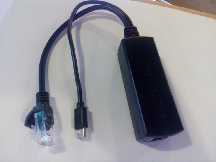 5 в 10 Вт POE сплиттер 5V2A модуль питания M USB силовой сепаратор комбинированный черный цвет