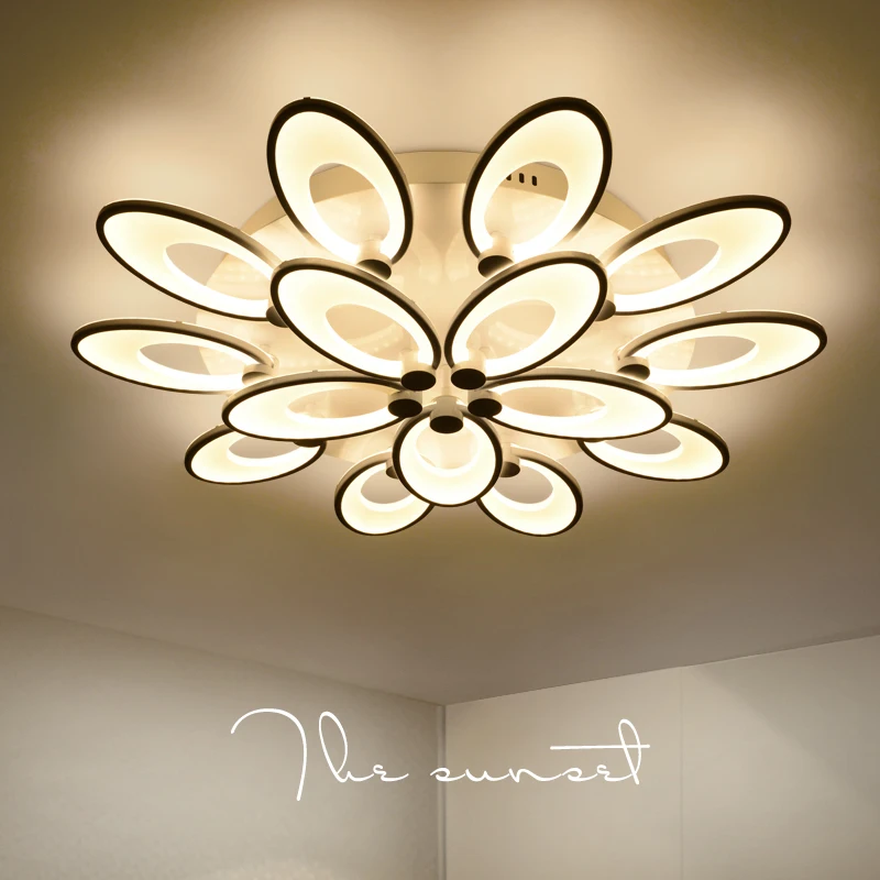 

Modern LED living room ceiling lamps simple Novelty Acrylic ceiling lights creative bedroom fixtures diningroom ceiling lighting