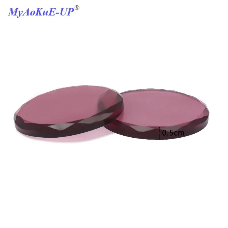 

Round Shape Lashes Pallet 5pcs/lot Glass Glue Crystal Pads Holder Eyelashes Makeup Tools For Eyelash Extension