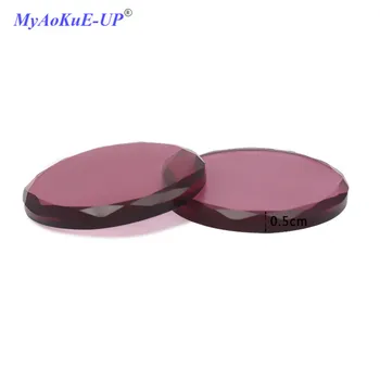 

Round Shape Lashes Pallet 5pcs/lot Glass Glue Crystal Pads Holder Eyelashes Makeup Tools For Eyelash Extension