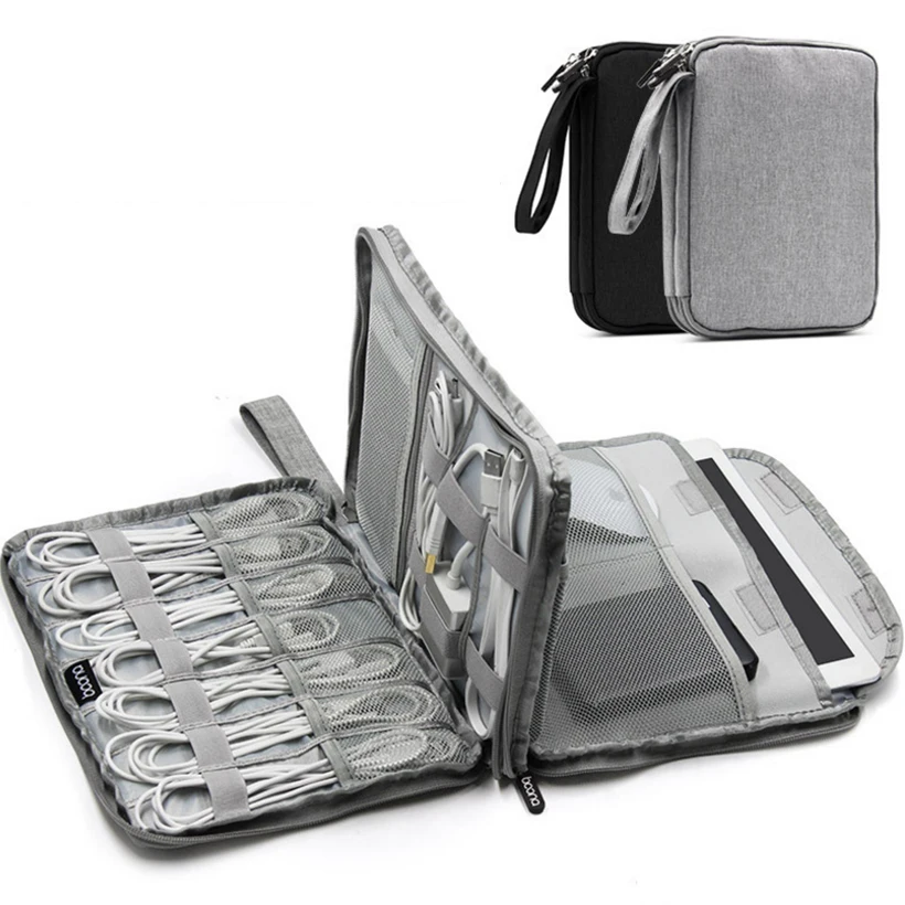 

Data Cable Storage Bag Hard Disk U Disk Headphone Cable Storage Bag Travel Storage Bag Kit Case Digital Gadget Devices D40