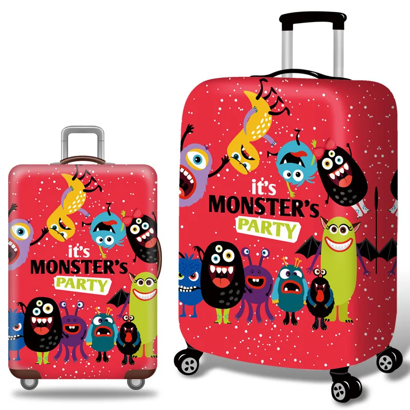 Strange Luggage Cover Travel Suitcase Protector Suit For 18-32 Size Trolley Case Dust Travel Accessories Elasticity Box Sets Strange Luggage Cover Travel Suitcase Protector Suit For 18-32 Size Trolley Case Dust Travel Accessories Elasticity Box Sets