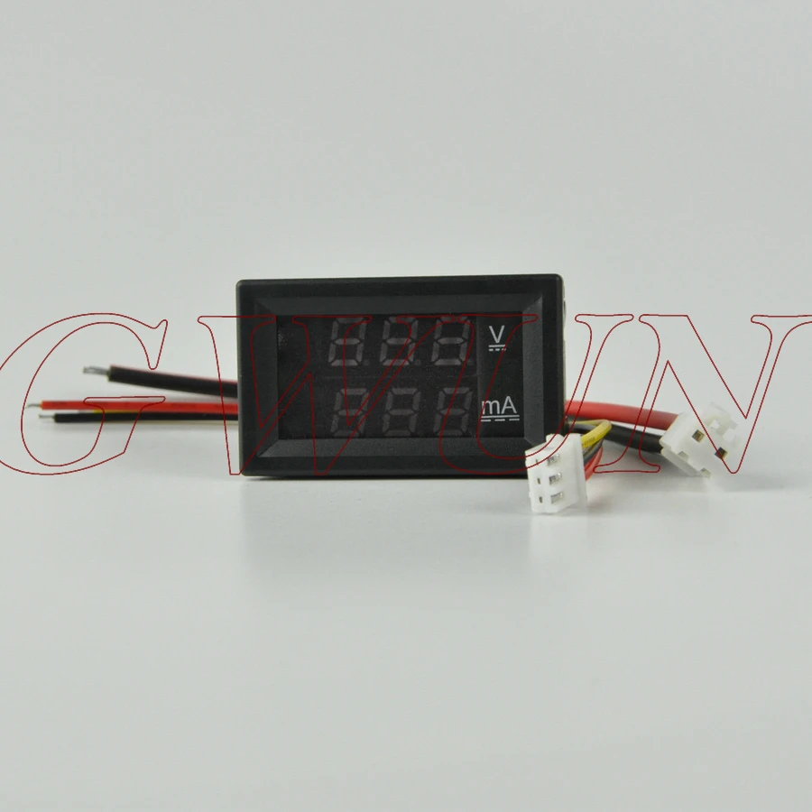 GWUNW BY32A 0 100 в 999mA(1A) DC Цифровой амперметр напряжения измеритель тока Вольтметр