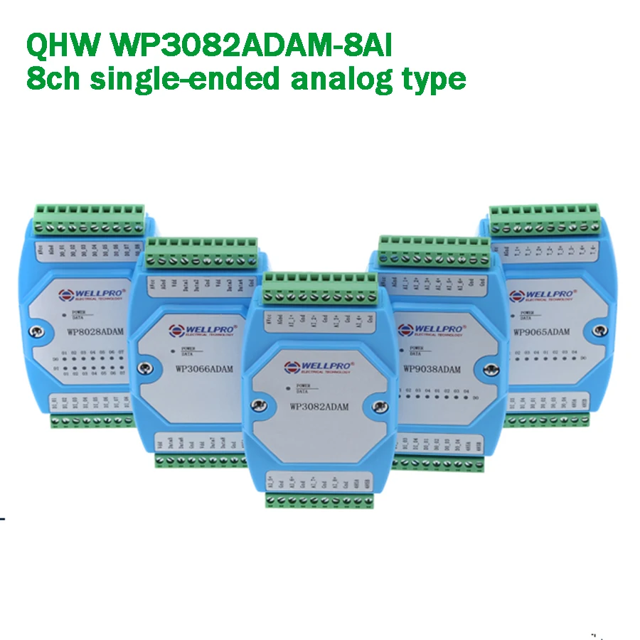 

8ch DC0-20mA Analog input module Modbus RTU Current/Signal collection PLC/Computer RS485 converter lightening protection Gateway