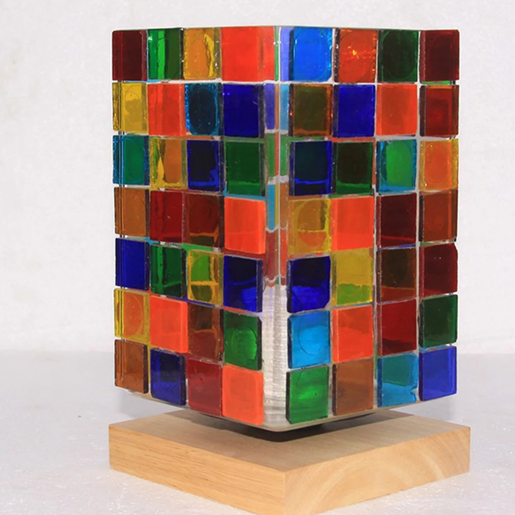 500pcs Assorted Color Vitreous Glass Mosaic Tiles for Mosaic Making DIY Crafts Kids Toys 10x10mm