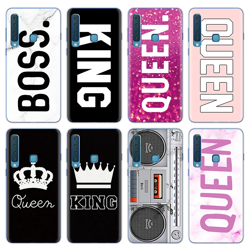 

King Queen Radio Phone Cases For Samsung Galaxy A9 2018 Case Silicone Fundas Back Bags For Coque Samsung A9 2018 TPU Case Cover