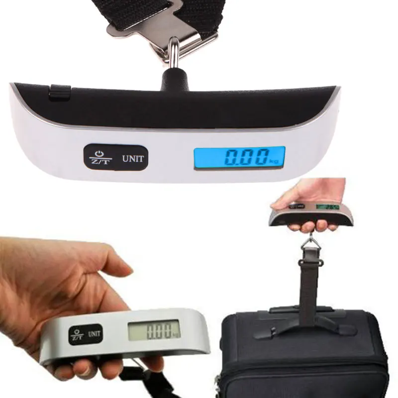 New Portable 50kg X 10g Hanging Scale Digital Lcd Display New Portable 50kg X 10g Hanging Scale Digital Lcd Display Electronic Luggage Suitcase Travel Bag Weight In Weighing Scales From Tools On