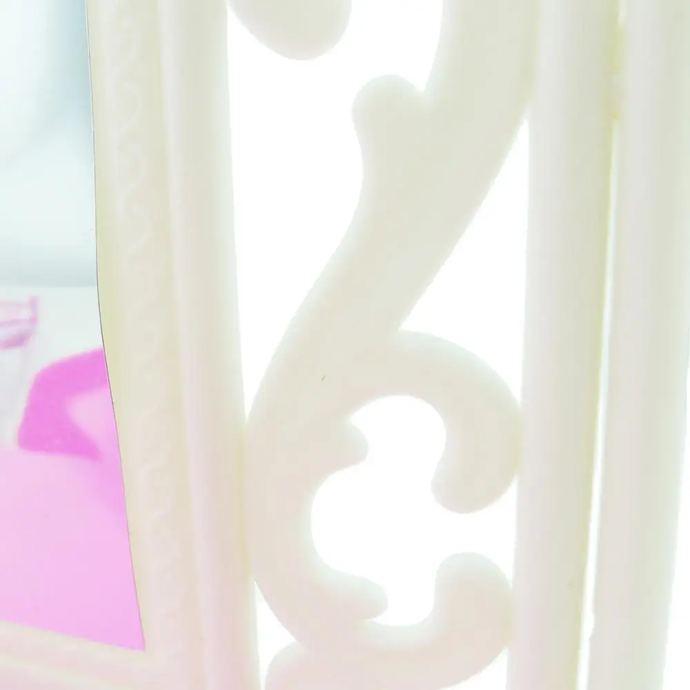 Розовый Туалетный столик кукольный комод набор зеркальный стол стул миниатюры мебель для куклы Барби аксессуары для одежды Blythe