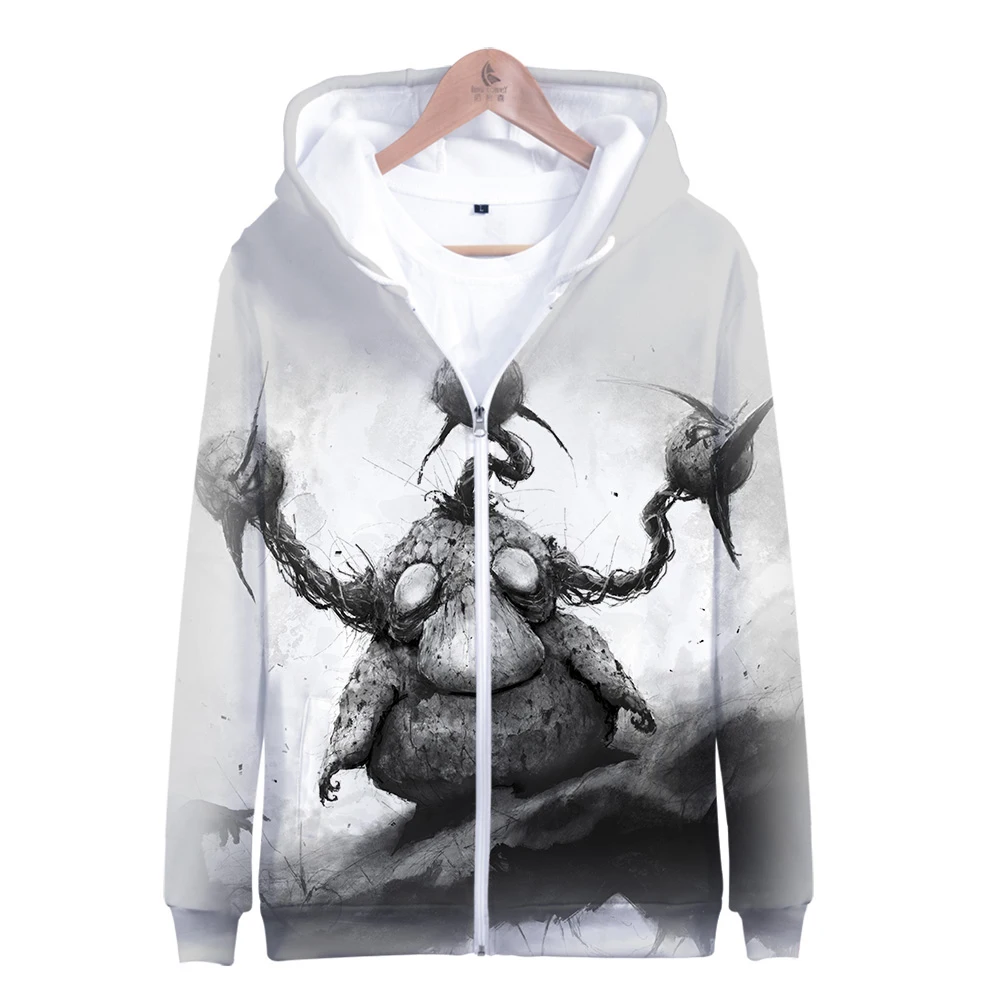 

Horror version Pokemon Fallen The elves 3D printing Zipper hooded sweatshirt Men/Women Hip hop Casual Zipper clothes