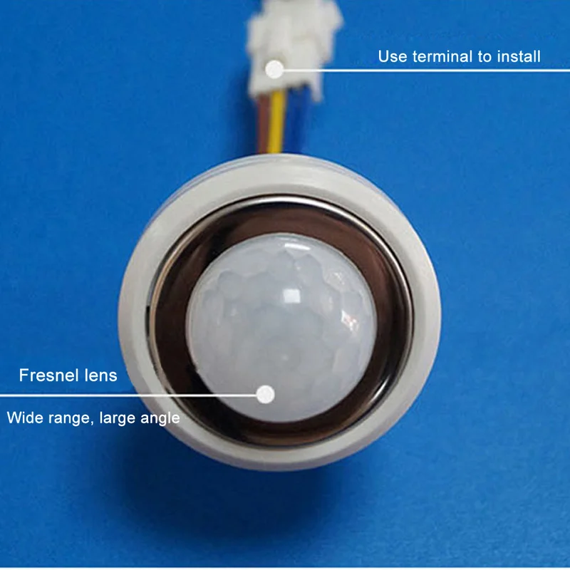 110 градусов PIR датчик движения автоматический 4-6 м AC100-240V Безопасности Инфракрасный датчик движения Детектор настенный светодиодный светильник Открытый
