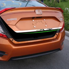 Для Honda Civic- Задняя Крышка багажника отделка люка дверная ручка литьевая гарнитура акцент полосы стиль