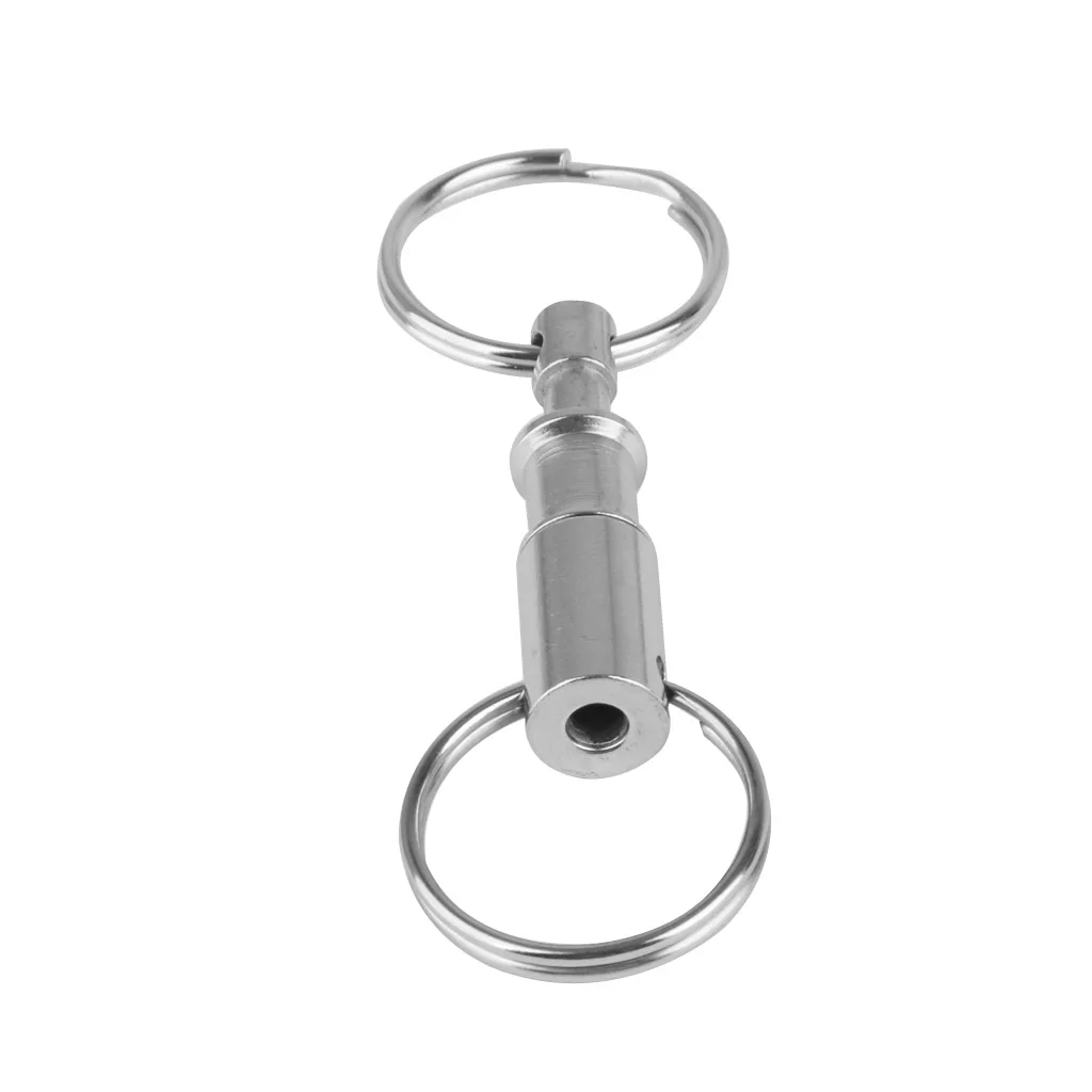 10Pcs Detachable Quick Release KeyRings Double Split Rings End Belt Holder Dual Key Ring Fashion Jewelry