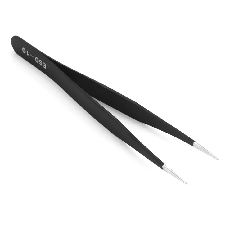 6 шт. Tweezers10-15 высокоэластичные антистатические нержавеющая сталь пайки ESD пинцет для паяльной станции ручные инструменты