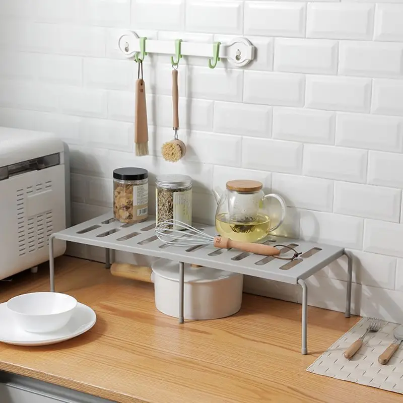 توسيع مجلس الوزراء الجرف قابل للتعديل طاولة مطبخ المنظم التخزين رف ل طبق تجهيزات المطابخ المعلبة الغذاء أكواب أكواب