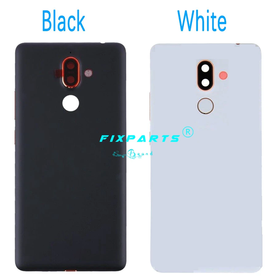 Оригинальный Новый чехол для Nokia 7 Plus задняя крышка аккумулятора металлический