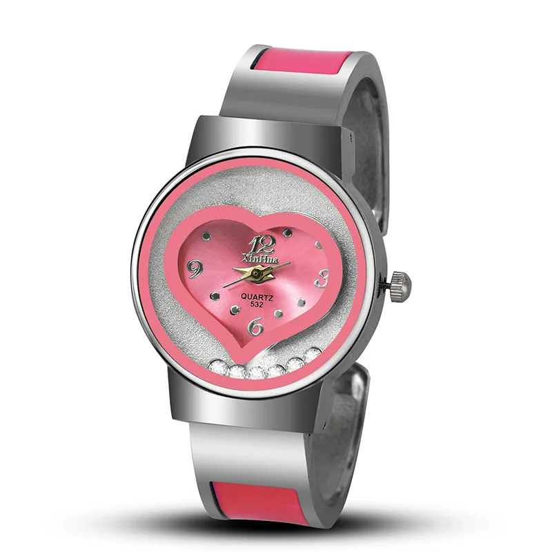 Xirhua браслет часы для женщин синий роскошный бренд нержавеющая сталь циферблат кварцевые наручные часы Дамская мода браслет