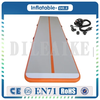 

5x1x0.15m Inflatable Air Track Tumbling Mat Gym Air Mat Inflatable Airtrack With Free Electrical Pump(Size:500x100x15cm)