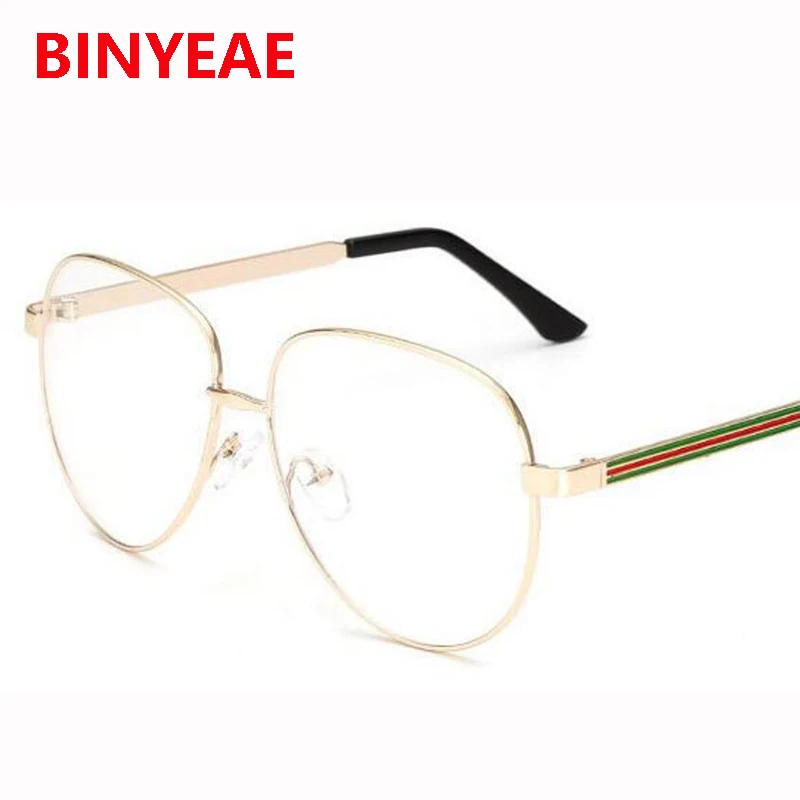 Модные очки пилота с прозрачными очками брендинг прозрачные очки в золотой оправе для мужчин и женщин очки близорукость очки ботаника