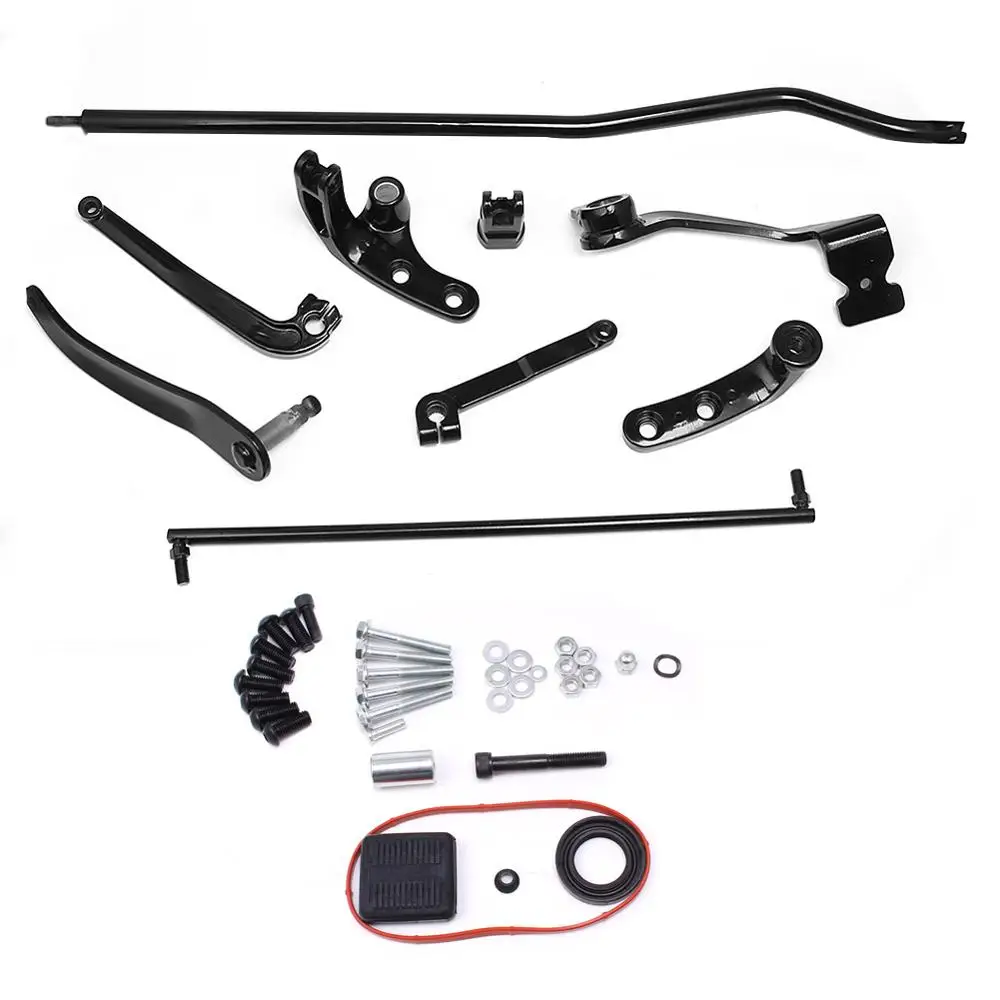 

Motorcycle Black Forward Controls Complete Kit Levers Linkages For Harley Dyna Street Bob 2006-2017 FXDB Model