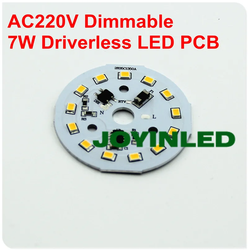 Dimmable интегрированный драйвер SMD2835 led PCB 3 Вт 5 7 9 сборка светодиодный потолочный