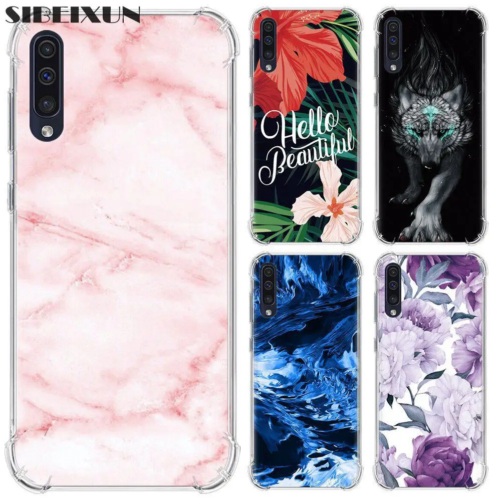 

For Samsung Galaxy A50 Case Cute Caroon Painted Soft Silicone TPU Back Cases For Samsung Galaxy A50 Phone Cover Funda Capa