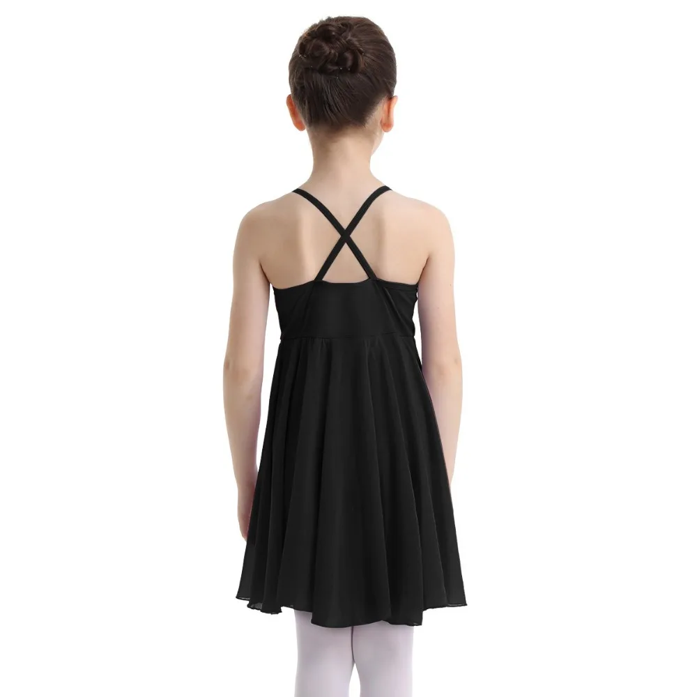 Iiniim/шифоновое платье для балета, класса, балерины, гимнастического трико для девочек, подростковые лирические костюмы, балетное платье-пачка
