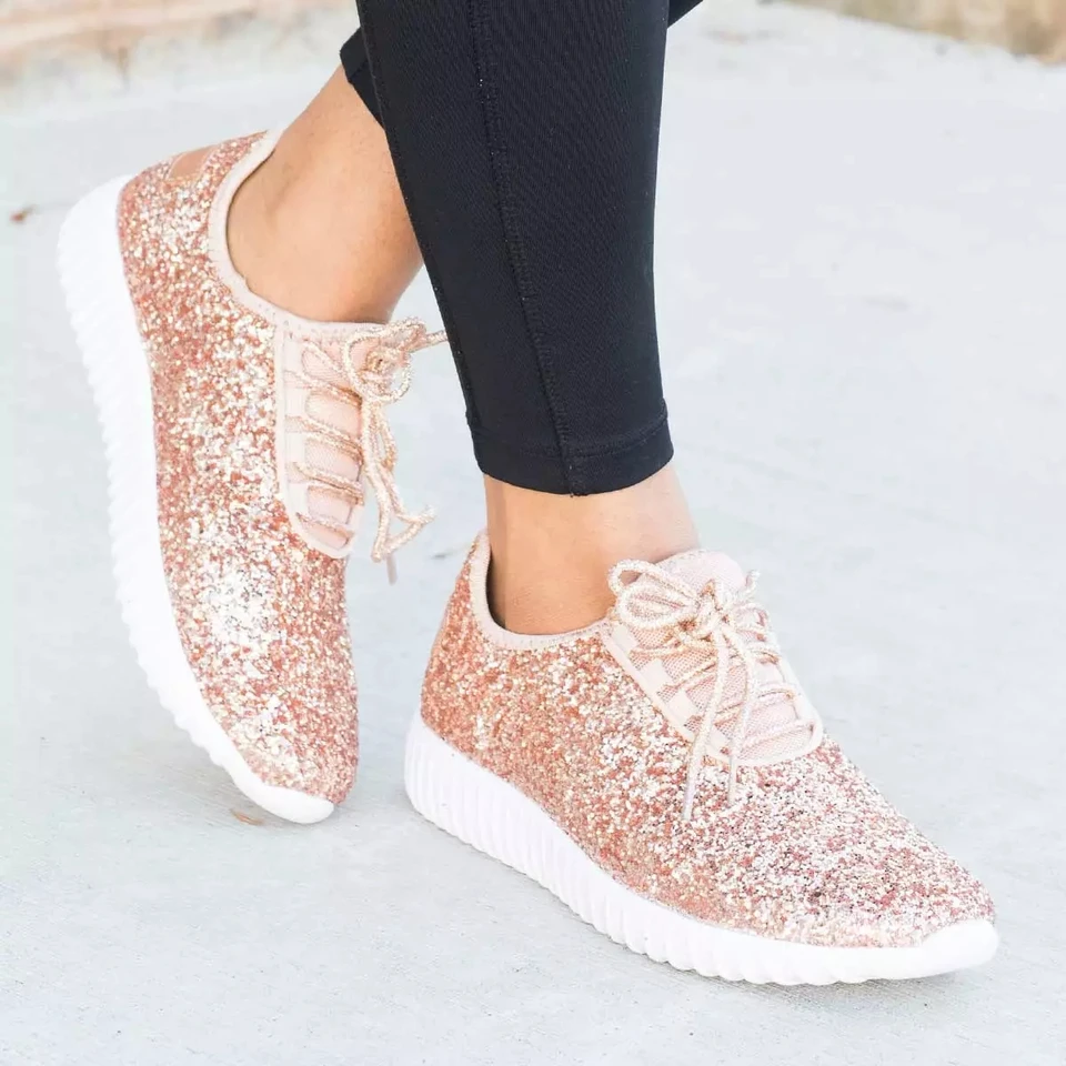 glitter sneakers