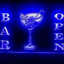 S031 бар открытое пиво коктейли паб светодиодный светильник знак