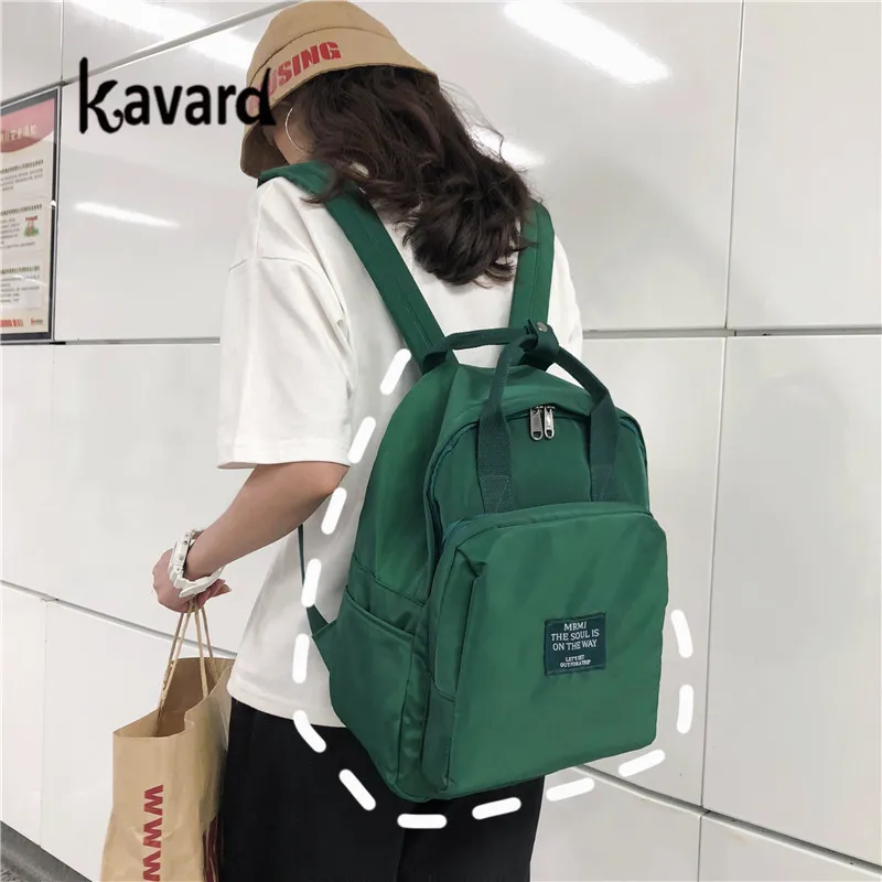 Роскошный женский рюкзак знаменитый Kavard Зеленый Рюкзак 2019 Mochila Feminina Escolar школьная