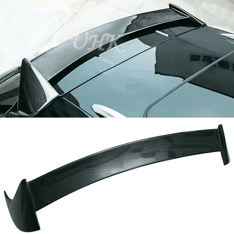 Macan Carbon Fiber Roof Spoilers Air Wings Auto Racing Rear Spoiler Trunk Car Accessories Carbon
