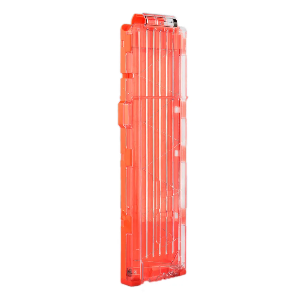 6-18 Orange Reload Clip For Nerf Magazine Round Darts Replacement Toy Gun Soft Bullet Clip For Nerf Blaster arma de brinquedo