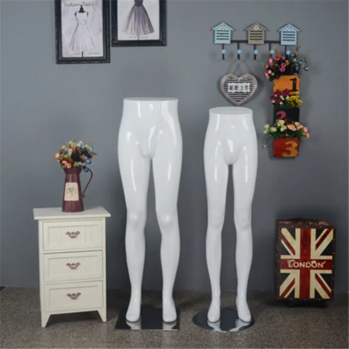 Fashionable High Quality Gloss White Female n Male Lower Body Mannequin