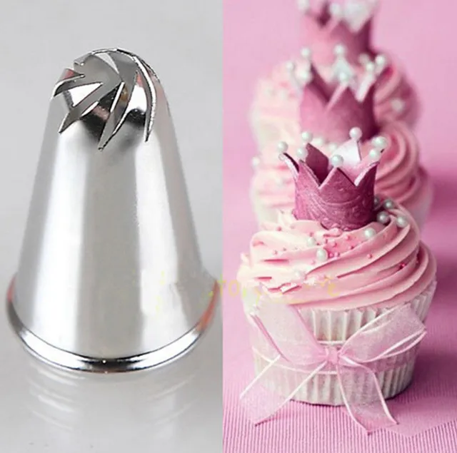 Stainless Steel DIY Flower Spiral Icing Piping Nozzles Pastry Nozzle Fondant Cake Decorating