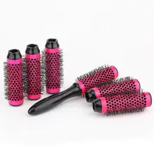 6 Rollers Round Hair Brush Set Aluminum Barber Hair Comb 35mm Ceramic Hair Brush Salon Tool Detachable Head Hair Brush Comb Set 6 Rollers Round Hair Brush Set Aluminum Barber Hair Comb 35mm Ceramic Hair Brush Salon Tool Detachable Head Hair Brush Comb Set