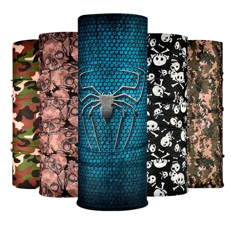 

Skull Sports Scarf Tube Magic Headband Multifunctional Cycling Running Winter Mask Cap Head Scarves Face Mesh Buff Bandanas
