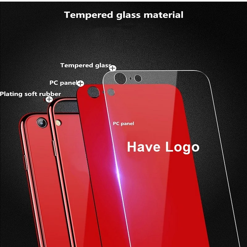 Shockproof Tempered Glass Case for iPhone XR XS MAX 6s 7 8 Plus 7plus 8Plus Coque Soft Silicone Phone Cover for iPhone Case Mask