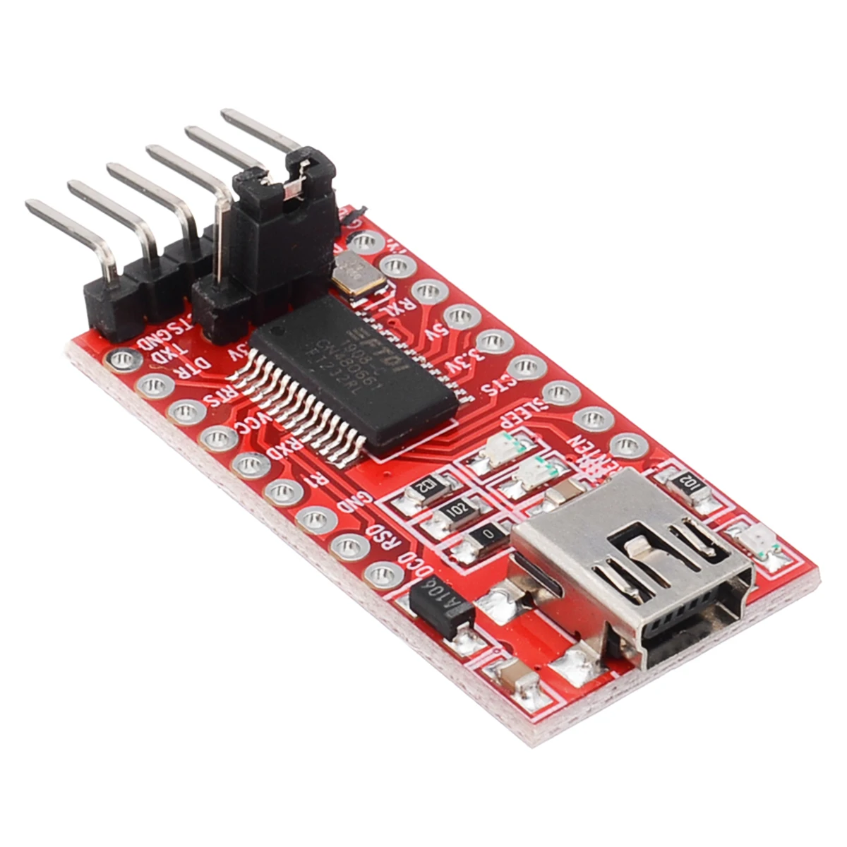 FTDI FT232RL Basic USB 3.3V 5V To TTL Serial UART interface Converter Adapter Module with Cables