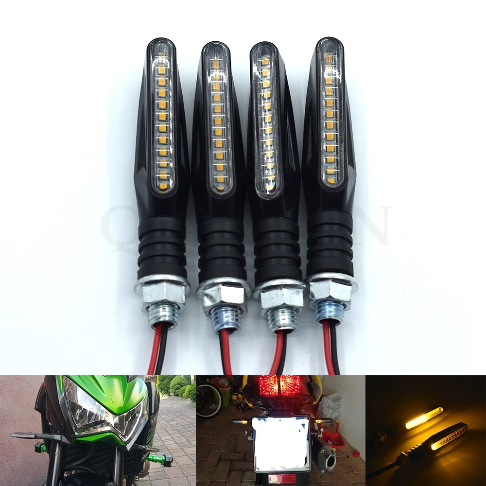 

Universal motorcycle 12 LED turn signal light bendable flashing light For Suzuki GSXR1300 GSX650F GSX1250 TL1000R GSF1250 1200