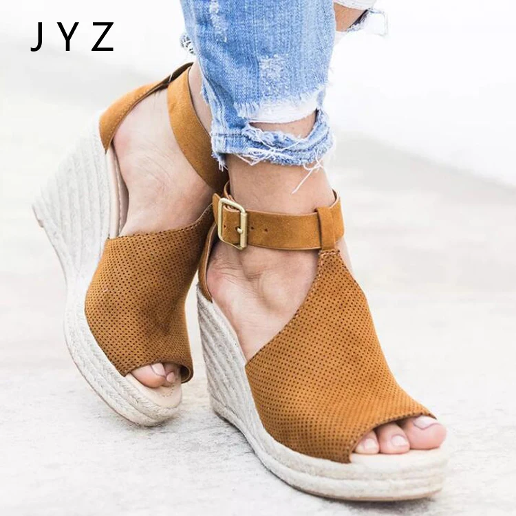 

Fashion New Womens Sandals Summer Platform Pumps Wedges Shoes Peep Toe Shoe Lady aa0980