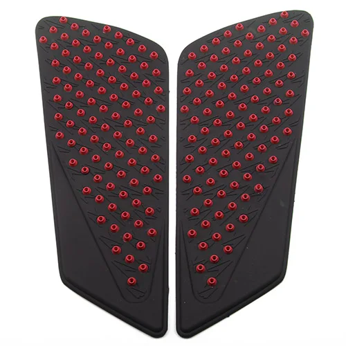 Для Ducati 848 1098 1198 резиновый противоскользящий боковой наколенник протектор Наклейка бак мотоцикла Тяговый коврик наклейки s Moto - Цвет: Red