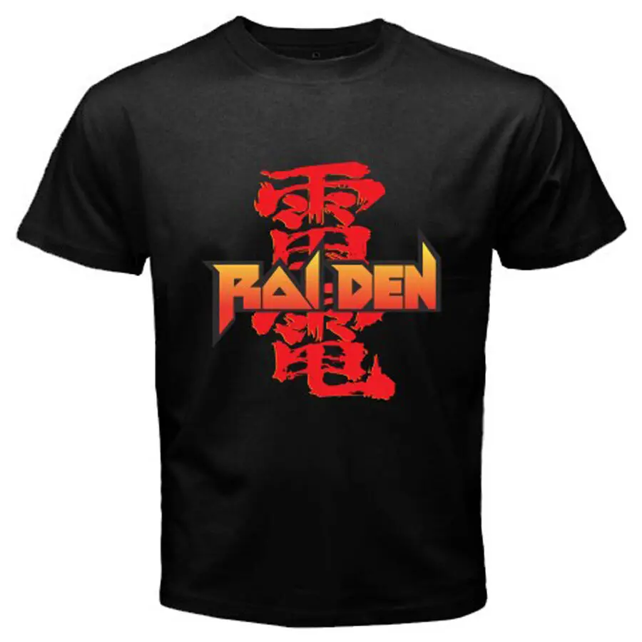 Новый Raiden Ретро 80 s 90 видео игра логотип мужская Черная Футболка размер S до