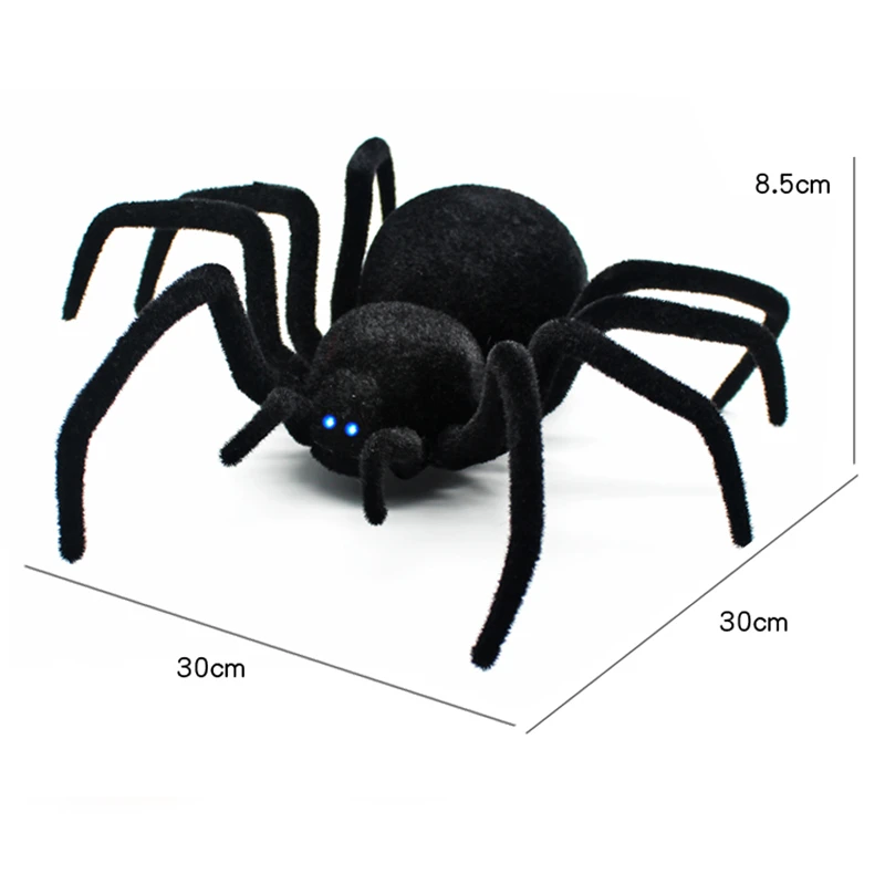 30cm Telecommande Realiste Rc Araignee Jouet Effrayant Blague Modele Une Veuve Noire Geante Araignee Halloween Jouet Cadeau Aliexpress