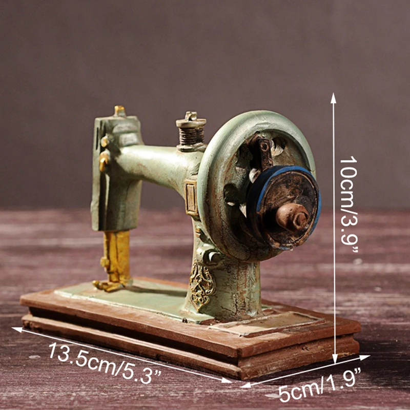 Старинная швейная машина, домашний декор, украшения, ретро мебель, фигурки, миниатюры, аксессуары для дома, ремесла, подарки для детей