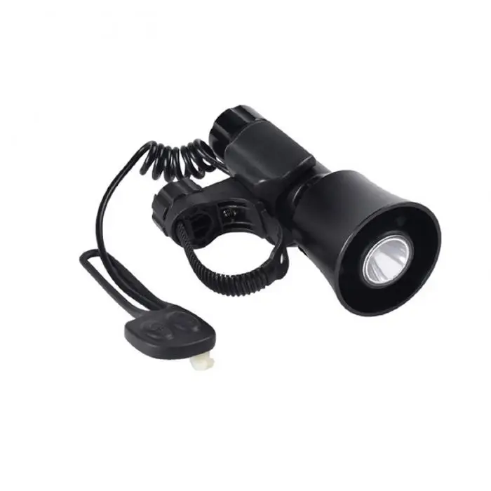 Bike Headlight with Horn Easy Operation Durable Bicycle Light for Camping Riding KH889
