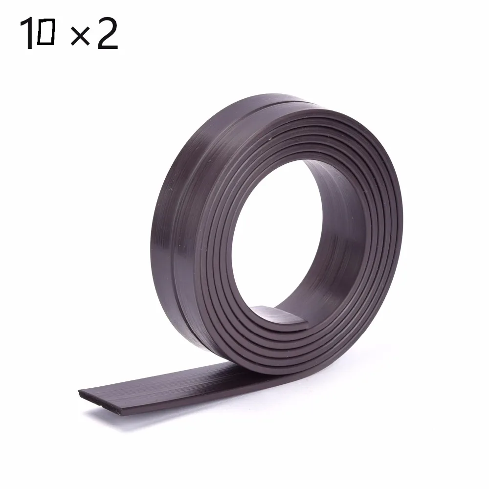 New 5M 10*2mm Flexible Soft Rubber Strip Tape for Home