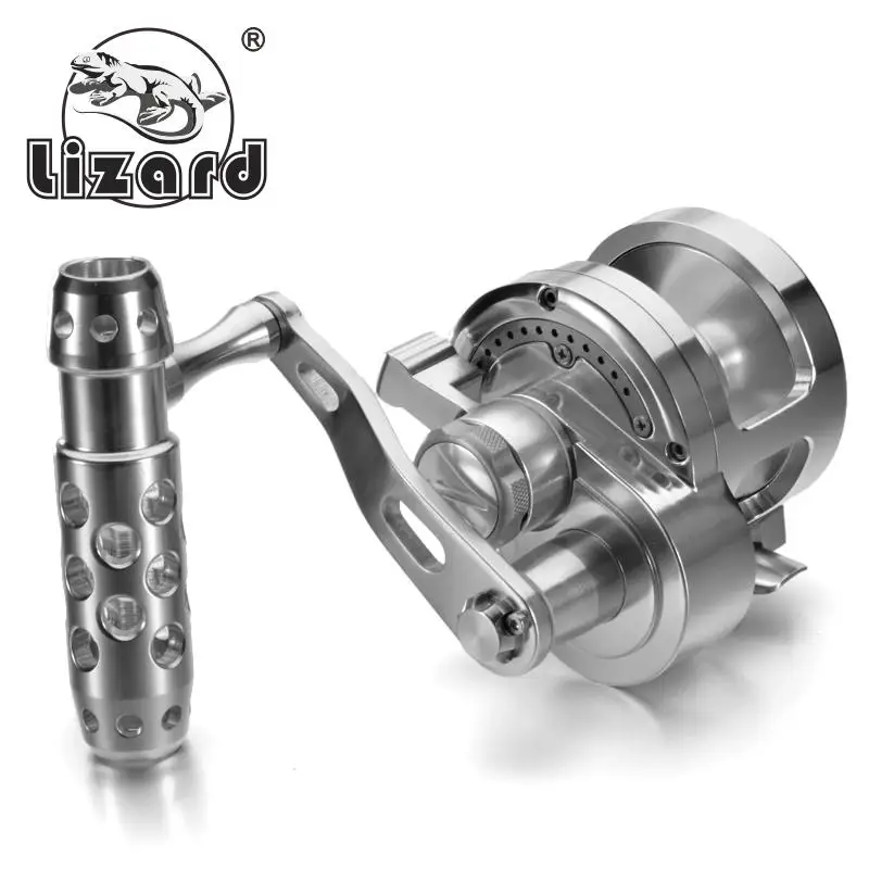 

fishing reel Trolling baitcasting reel 8bb 4.5:1 Full Metal jigging reel vissen moulinet peche CNC Aluminum Handle Max Drag 26kg